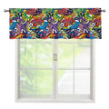 Funky Graffiti Pattern Print Window Valance