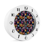 Funky Kiss Lips Pattern Print Alarm Clock