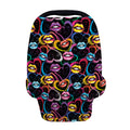 Funky Kiss Lips Pattern Print Baby Seat Cover