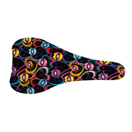 Funky Kiss Lips Pattern Print Bicycle Seat Cover