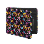 Funky Kiss Lips Pattern Print Bifold Wallet