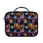 Funky Kiss Lips Pattern Print Briefcase Bible Bag