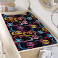 Funky Kiss Lips Pattern Print Changing Pad Cover