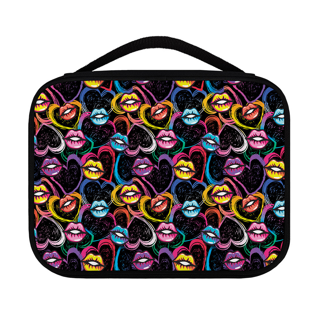 Funky Kiss Lips Pattern Print Classic Bible Case