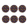Funky Kiss Lips Pattern Print Coaster Set