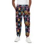 Funky Kiss Lips Pattern Print Cotton Pants