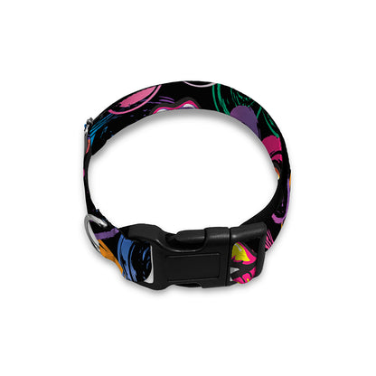 Funky Kiss Lips Pattern Print Dog Collar