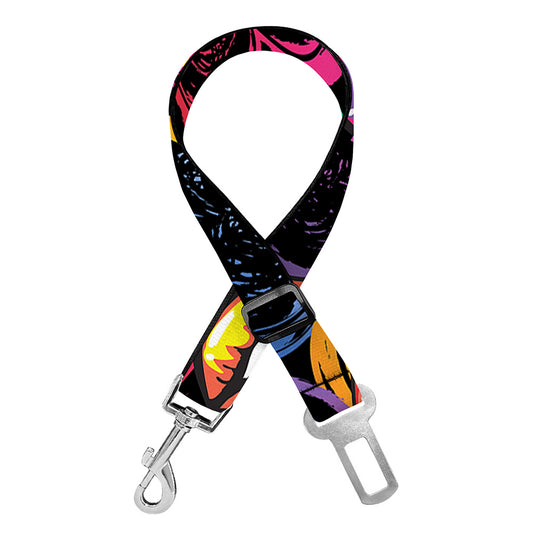 Funky Kiss Lips Pattern Print Dog Seat Belt