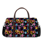Funky Kiss Lips Pattern Print Duffle Bag