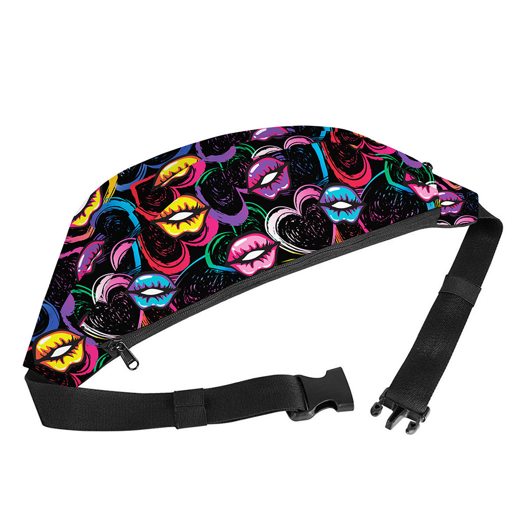 Funky Kiss Lips Pattern Print Fanny Pack