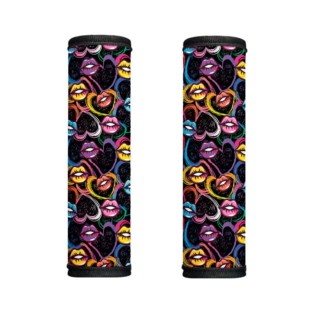 Funky Kiss Lips Pattern Print Handle Covers