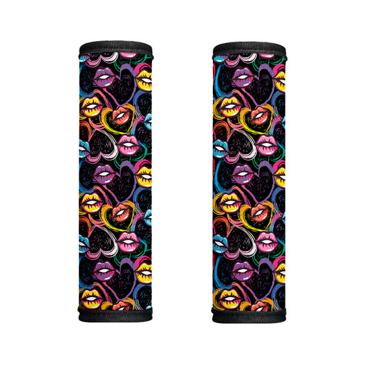 Funky Kiss Lips Pattern Print Handle Covers
