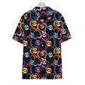 Funky Kiss Lips Pattern Print Hawaiian Shirt