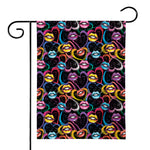 Funky Kiss Lips Pattern Print House Flag