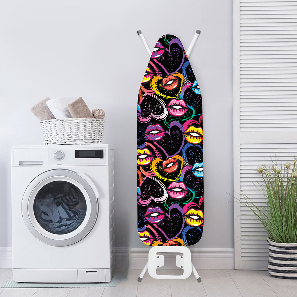 Funky Kiss Lips Pattern Print Ironing Board Cover