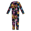 Funky Kiss Lips Pattern Print Jumpsuit