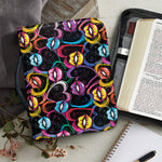Funky Kiss Lips Pattern Print Leather Bible Cover