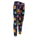 Funky Kiss Lips Pattern Print Men's Compression Pants