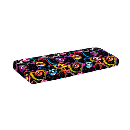 Funky Kiss Lips Pattern Print Piano Keyboard Cover