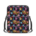 Funky Kiss Lips Pattern Print Rectangular Crossbody Bag