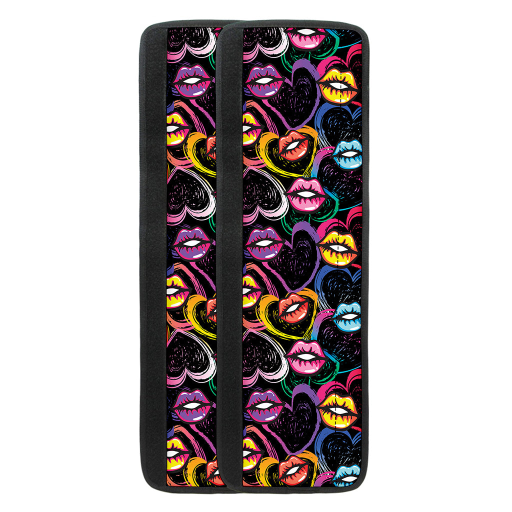 Funky Kiss Lips Pattern Print Refrigerator Handle Covers