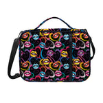 Funky Kiss Lips Pattern Print Shoulder Strap Bible Bag