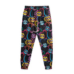 Funky Kiss Lips Pattern Print Sweatpants