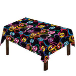 Funky Kiss Lips Pattern Print Tablecloth