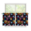 Funky Kiss Lips Pattern Print Tier Curtains