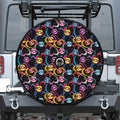Funky Kiss Lips Pattern Print Tire Cover With Camera Hole