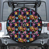 Funky Kiss Lips Pattern Print Tire Cover With Camera Hole