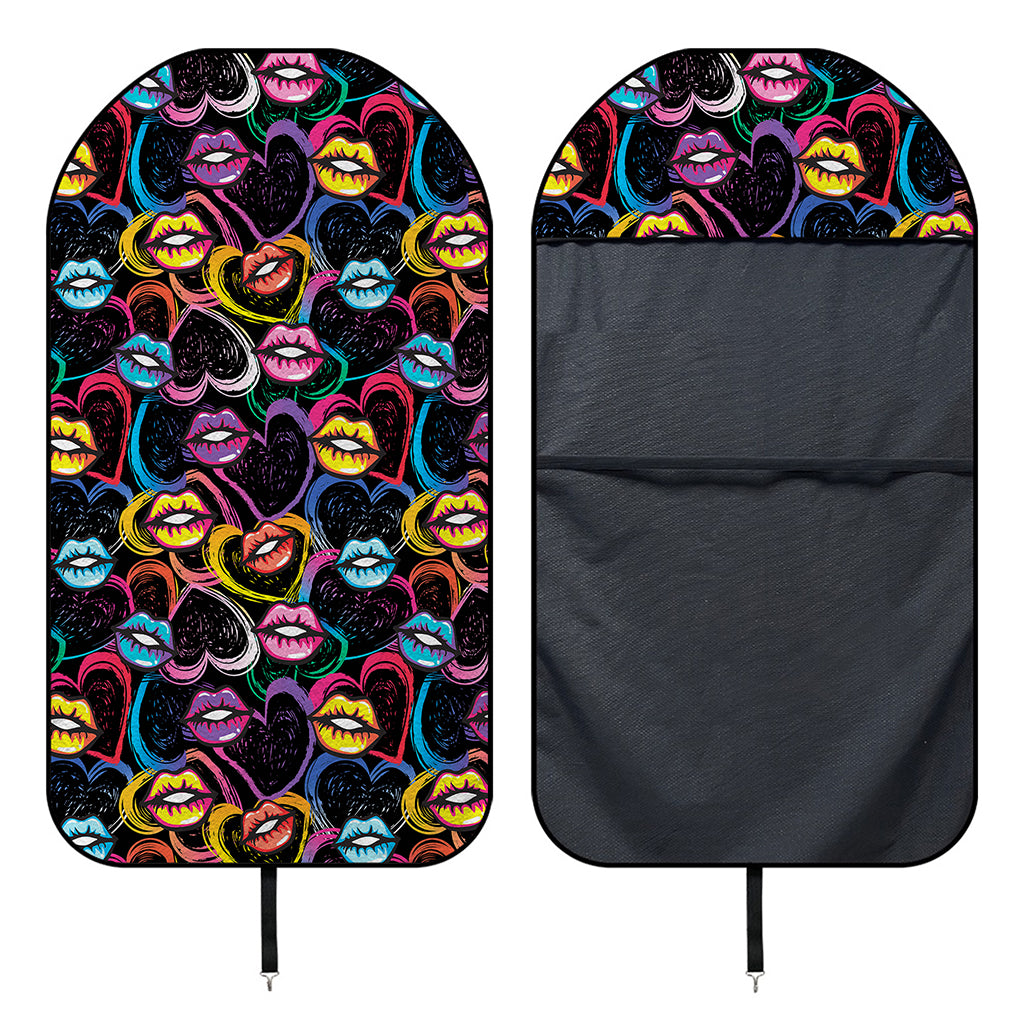 Funky Kiss Lips Pattern Print Waterproof Car Seat Cover