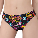 Funky Kiss Lips Pattern Print Women's Panties