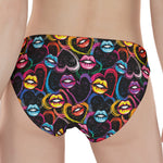 Funky Kiss Lips Pattern Print Women's Panties