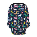Funny Christmas Animals Pattern Print Baby Seat Cover