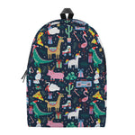 Funny Christmas Animals Pattern Print Backpack