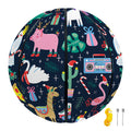 Funny Christmas Animals Pattern Print Basketball