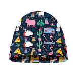 Funny Christmas Animals Pattern Print Beanie