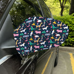 Funny Christmas Animals Pattern Print Car Side Mirror Covers