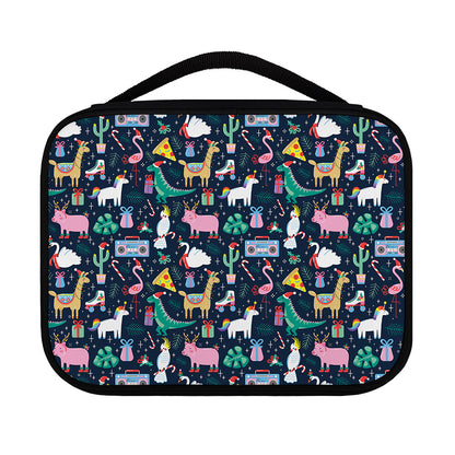Funny Christmas Animals Pattern Print Classic Bible Case