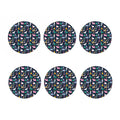 Funny Christmas Animals Pattern Print Coaster Set