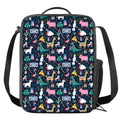 Funny Christmas Animals Pattern Print Crossbody Lunch Bag