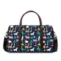 Funny Christmas Animals Pattern Print Duffel Bag