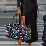 Funny Christmas Animals Pattern Print Duffle Bag
