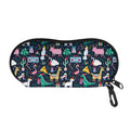 Funny Christmas Animals Pattern Print Glasses Case