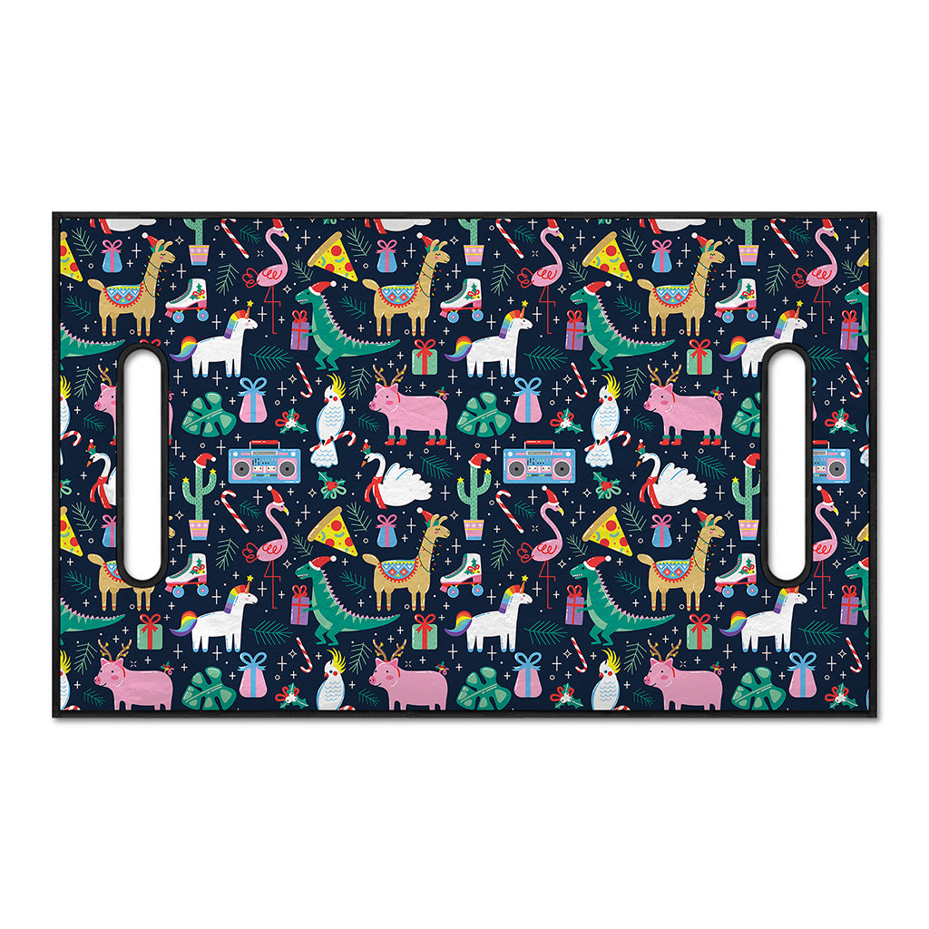 Funny Christmas Animals Pattern Print Golf Cart Seat Cover