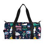 Funny Christmas Animals Pattern Print Gym Bag