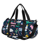 Funny Christmas Animals Pattern Print Gym Bag