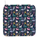 Funny Christmas Animals Pattern Print Hand Towel