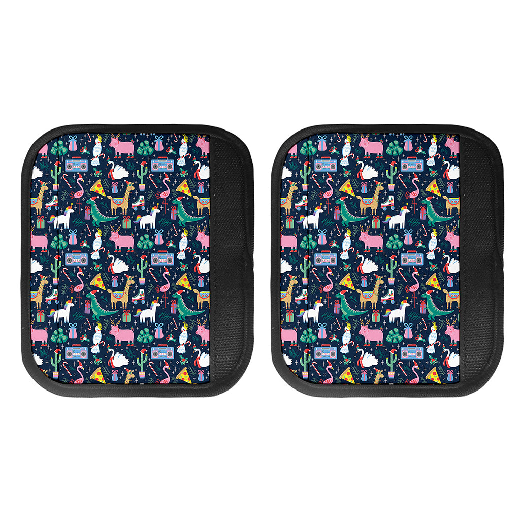 Funny Christmas Animals Pattern Print Handle Covers